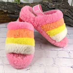 UGG Fluff Yeah Slide Stripes
